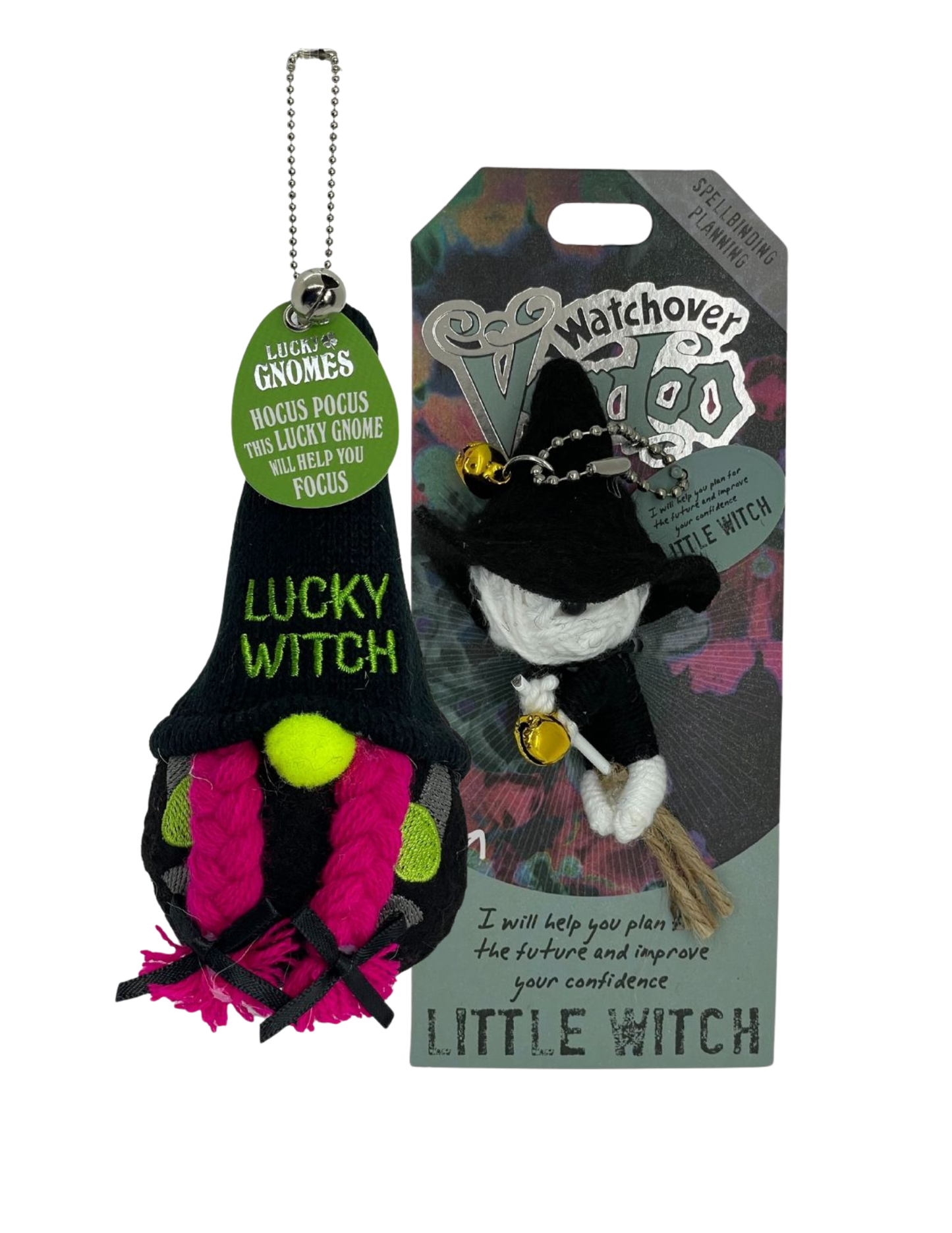 Lucky Gnome Lucky Witch & Watchover Voodoo Little Witch