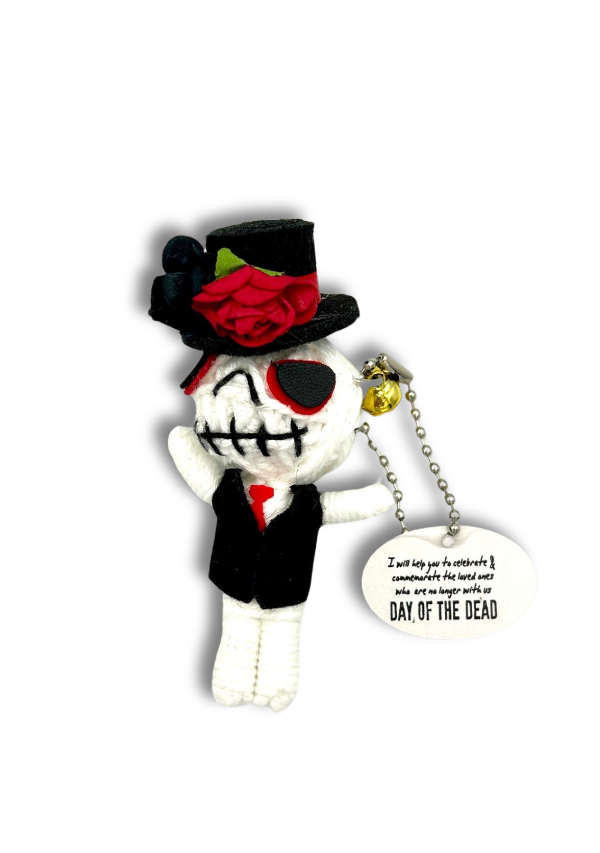 Watchover Voodoo Doll Day of The Dead Male Handcrafted Dolls with Positive Energy