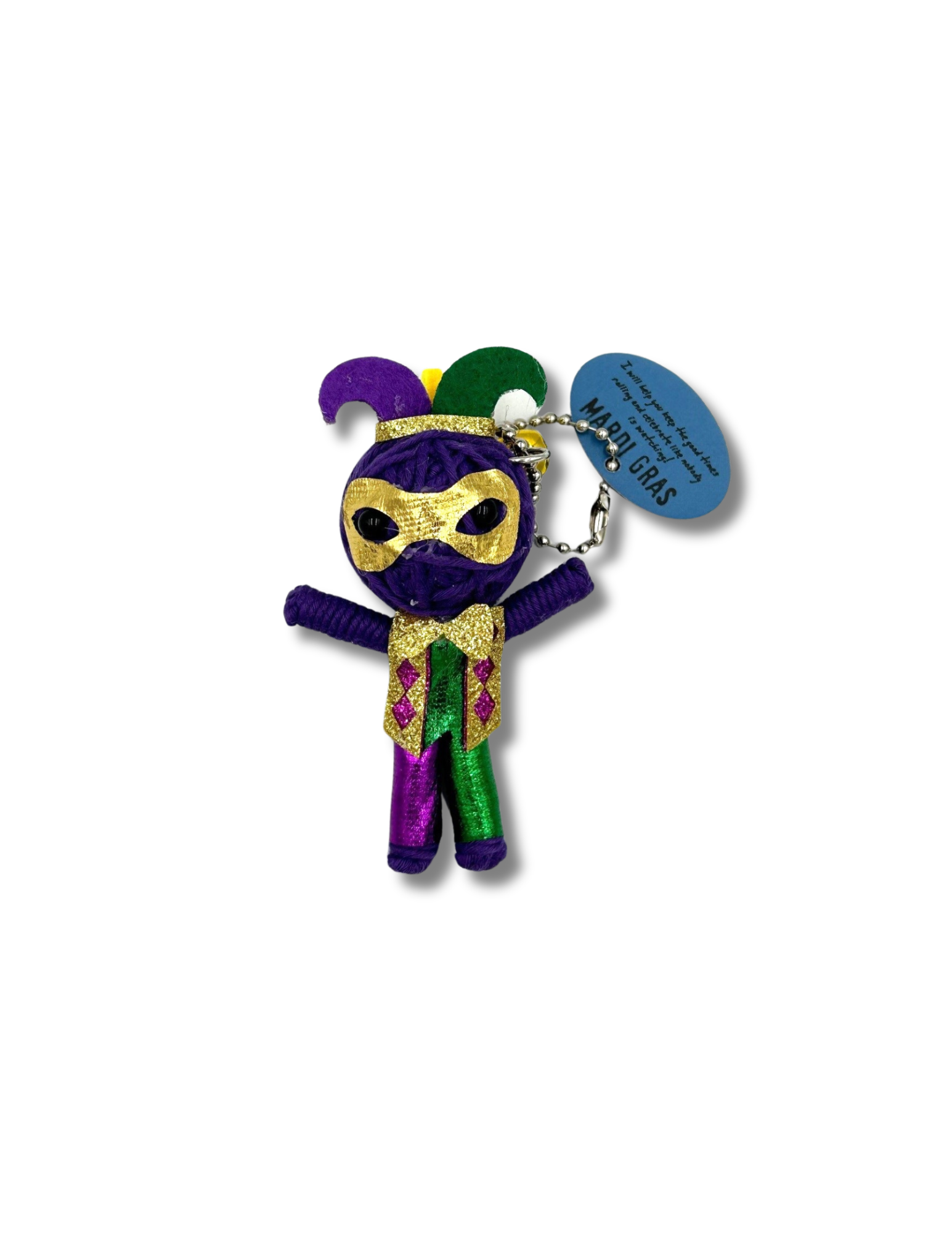 Watchover Voodoo Doll Mardi Gras Handcrafted Dolls with Positive Energy